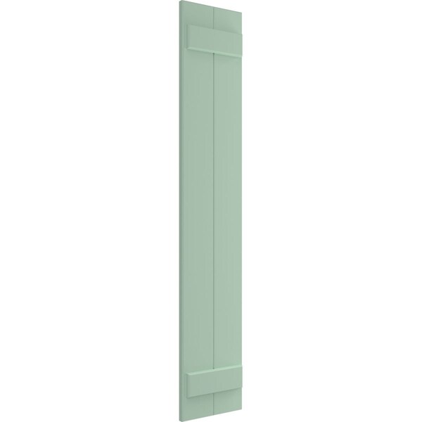 Ekena Millwork True Fit PVC, Two Board Joined Board-n-Batten Shutters, Seaglass, 10 3/4W x 75H, PR - TFP101BBF11X075SG