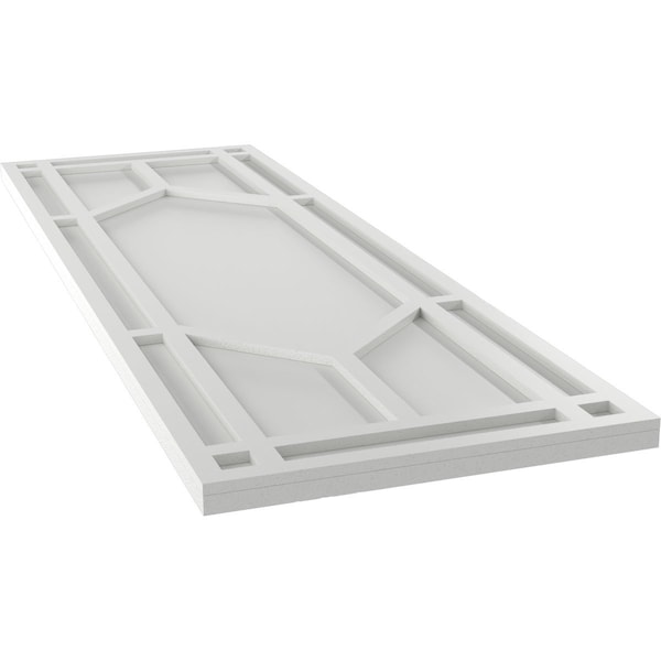 Ekena Millwork True Fit PVC Shaker Fixed Mount Shutters, Hailstorm Gray, 12W x 35H, PR - TFP001SK12X035ST