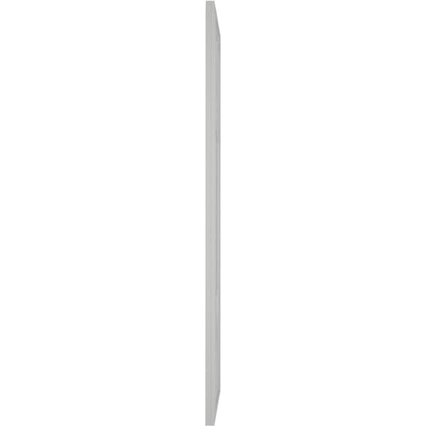 Ekena Millwork True Fit PVC Shaker Fixed Mount Shutters, Hailstorm Gray, 12W x 35H, PR - TFP001SK12X035ST