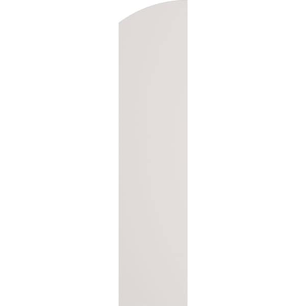 Ekena Millwork True Fit PVC, Two Board Elliptical Top Joined Board-n-Batten Shutters, Unfinished, 10 3/4W x 73H, PR - TFP101BE11X073UN