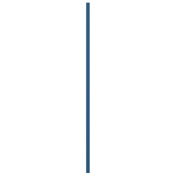 Ekena Millwork True Fit PVC Horizontal Slat Framed Modern Style Fixed Mount Shutters, Sojourn Blue, 12W x 35H, PR - TFP001HF12X035HB