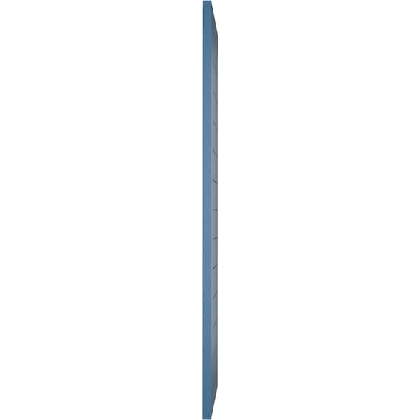 Ekena Millwork True Fit PVC Horizontal Slat Framed Modern Style Fixed Mount Shutters, Sojourn Blue, 12W x 35H, PR - TFP001HF12X035HB