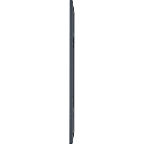 Ekena Millwork True Fit PVC Shaker Fixed Mount Shutters, Starless Night Blue, 18W x 42H, PR - TFP001SK18X042OB