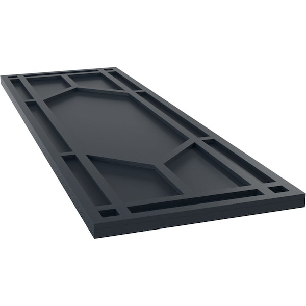 Ekena Millwork True Fit PVC Shaker Fixed Mount Shutters, Starless Night Blue, 18W x 42H, PR - TFP001SK18X042OB