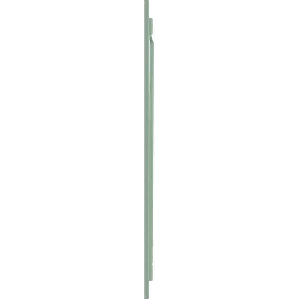 Ekena Millwork True Fit PVC, Two Board Joined Board-n-Batten Shutters w/Z-Bar, Seaglass , 10 3/4W x 61H, PR - TFP102BBF11X061SG