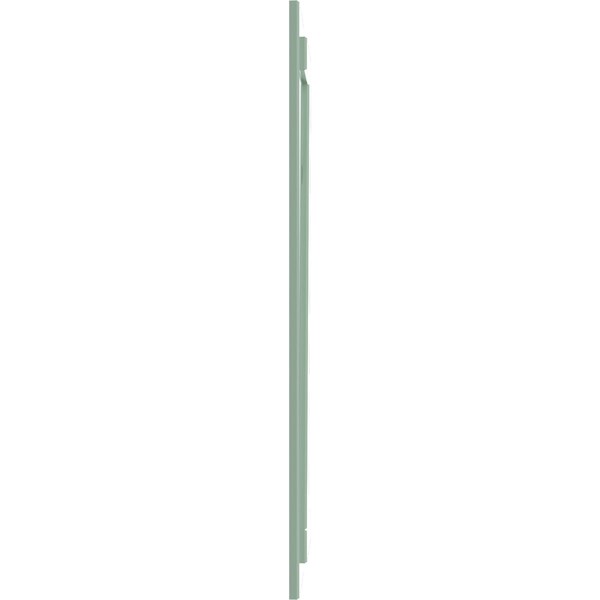Ekena Millwork True Fit PVC, Two Board Joined Board-n-Batten Shutters w/Z-Bar, Seaglass , 10 3/4W x 61H, PR - TFP102BBF11X061SG