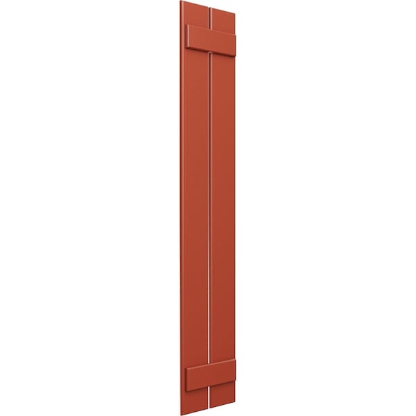 Ekena Millwork True Fit PVC, Two Board Spaced Board-n-Batten Shutters, Colorful Leaves, 11 1/4W x 75H, PR - TFP101SBF11X075CL