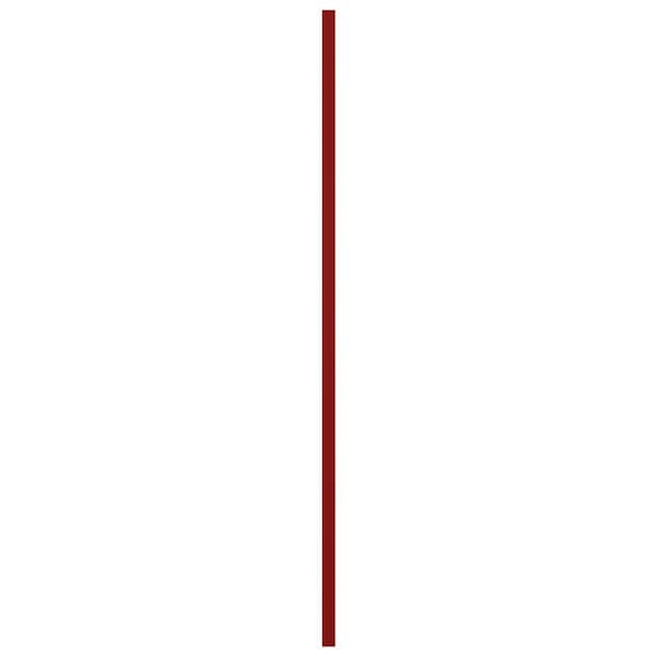 Ekena Millwork True Fit PVC San Miguel Mission Style Fixed Mount Shutters, Fire Red, 15W x 57H, PR - TFP001SM15X057BR