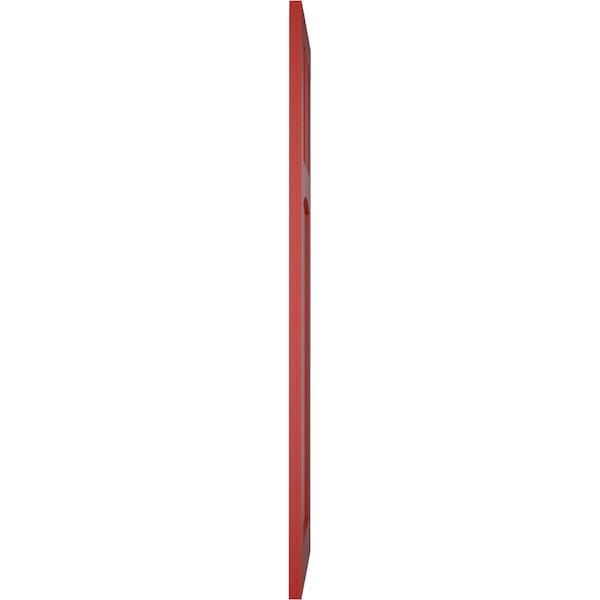 Ekena Millwork True Fit PVC San Miguel Mission Style Fixed Mount Shutters, Fire Red, 15W x 57H, PR - TFP001SM15X057BR