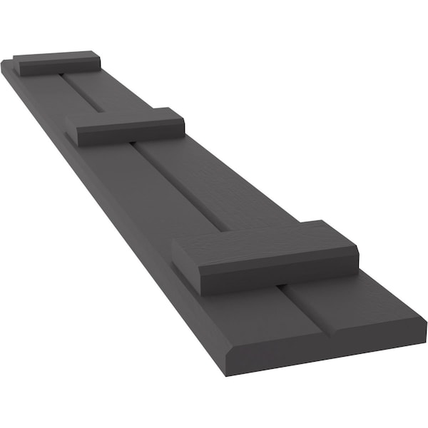 Ekena Millwork Americraft 2-Board (3 Batten) Exterior Real Wood Joined Board-n-Batten Shutters, ARW401BB207X60SMH, PR - ARW401BB207X60SMH