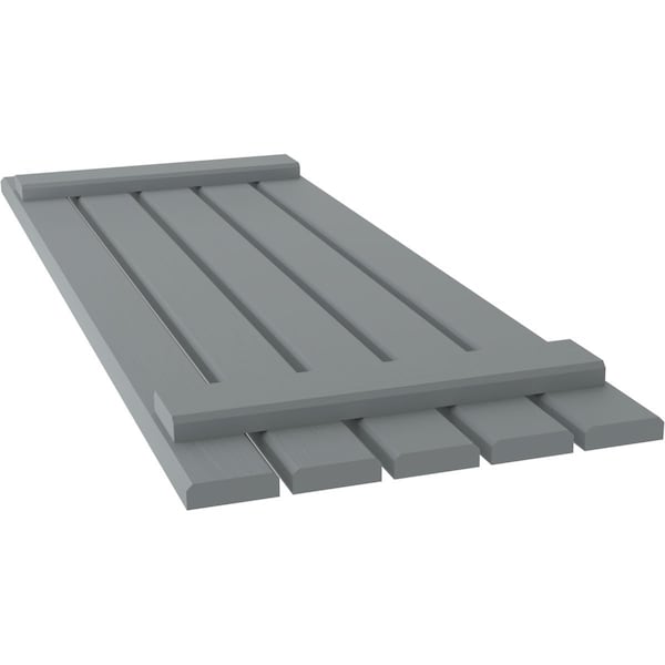 Ekena Millwork Americraft 5-Board (2 Batten) Exterior Real Wood Spaced Board-n-Batten Shutters, ARW101SB519X59CHH, PR - ARW101SB519X59CHH