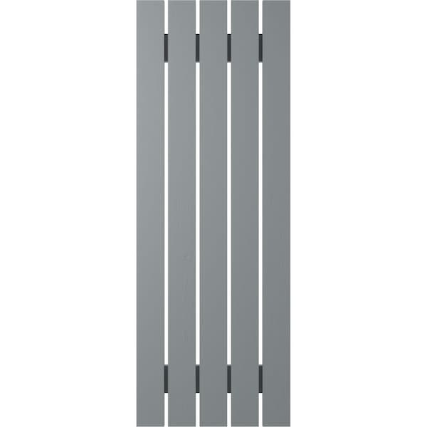 Ekena Millwork Americraft 5-Board (2 Batten) Exterior Real Wood Spaced Board-n-Batten Shutters, ARW101SB519X59CHH, PR - ARW101SB519X59CHH