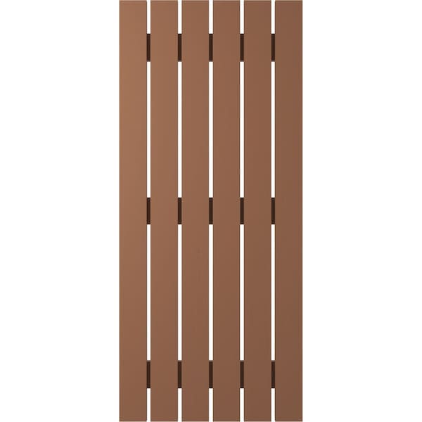 Ekena Millwork Americraft 6-Board (3 Batten) Exterior Real Wood Spaced Board-n-Batten Shutters, ARW401SB623X42BTH, PR - ARW401SB623X42BTH