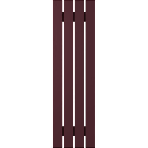 Ekena Millwork Americraft 4-Board (2 Batten) Exterior Real Wood Spaced Board-n-Batten Shutters, ARW101SB415X51WRH, PR - ARW101SB415X51WRH