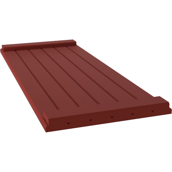 Ekena Millwork Americraft 6-Board Exterior Wood Joined Board-n-Batten Shutters w/ End Batten, ARW103BB621X42MRH, PR - ARW103BB621X42MRH