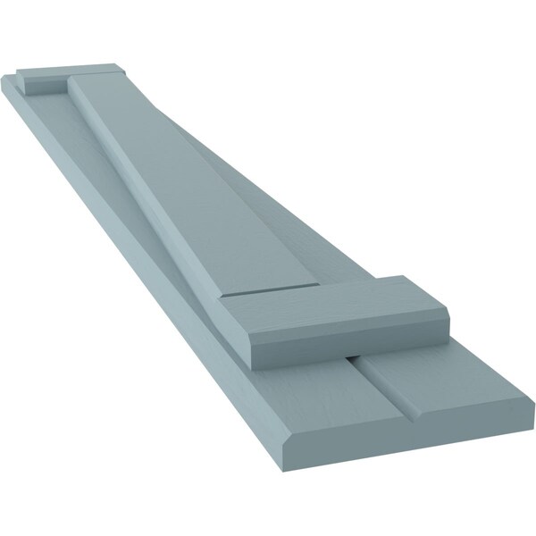 Ekena Millwork Americraft 2-Board (2 Batten) Wood Joined Board-n-Batten Shutters w/ Z-Bar, ARW102BB207X58SBH, PR - ARW102BB207X58SBH