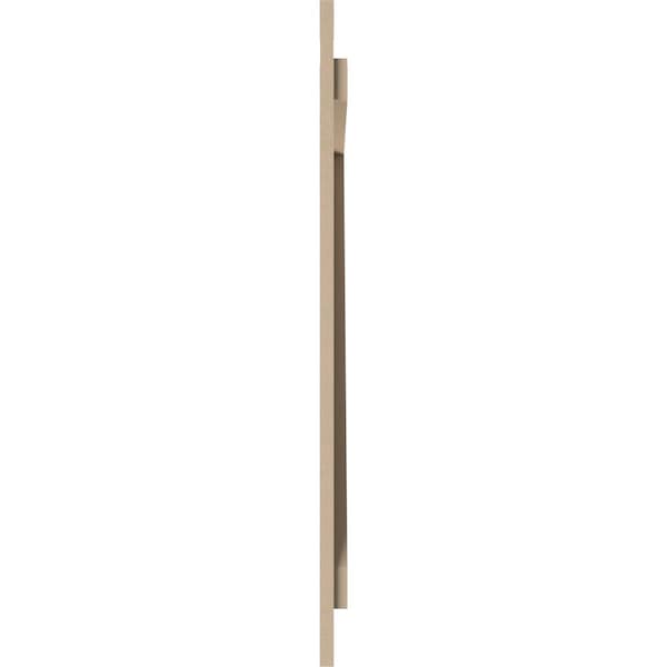 Ekena Millwork Rustic Four Board Spaced Board-n-Batten Smooth Faux Wood Shutters w/Z-Board, 23 1/2W x 50H, PR - SHUBSZ23X50SMPR