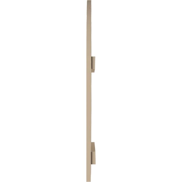Ekena Millwork Rough Cedar 2 Board Joined Board-n-Batten w/Quarter Round Arch Top Faux Wood Shutters, 11W x 66H, PR - SHUBJQ11X66RCPR