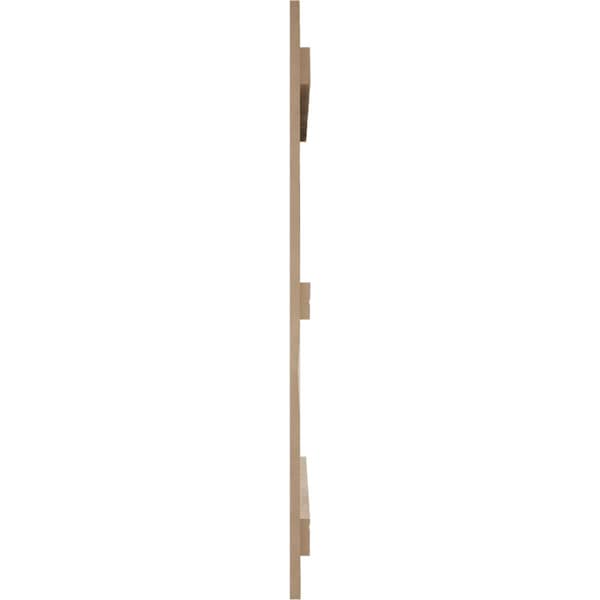 Ekena Millwork Rustic Three Board Spaced Board-n-Batten Riverwood Faux Wood Shutters, 17 1/2W x 80H, PR - SHUBSS17X80RWPR