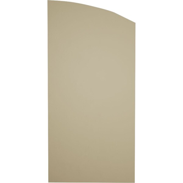 Ekena Millwork Riverwood 4 Board Joined Board-n-Batten w/Elliptical Top Faux Wood Shutters, 22W x 72H, PR - SHUBJL22X72RWPR