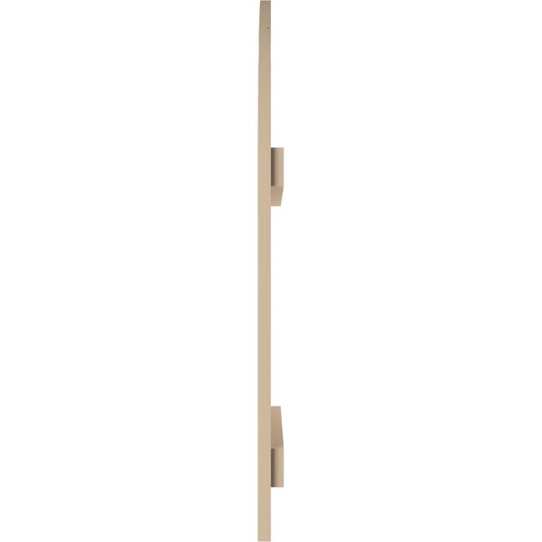Ekena Millwork Smooth 3 Board Joined Board-n-Batten w/Quarter Round Arch Top Faux Wood Shutters, 16 1/2W x 86H, PR - SHUBJQ16X86SMPR