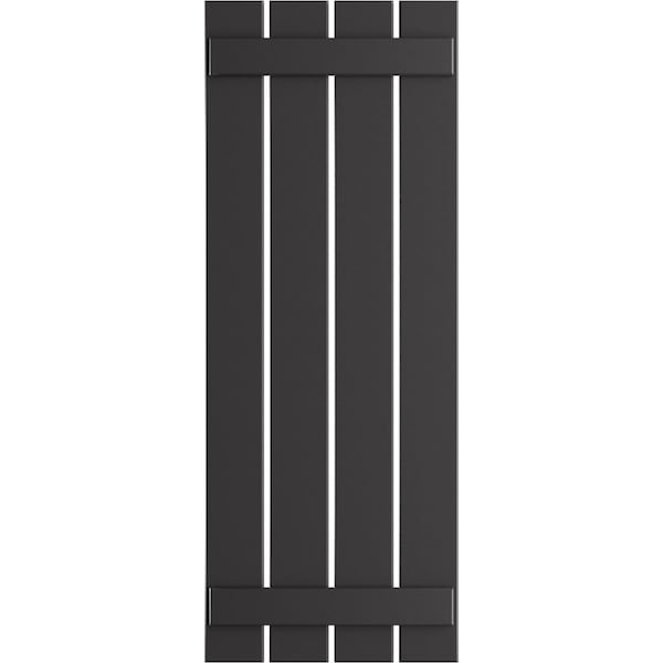 Ekena Millwork True Fit PVC, Four Board Spaced Board-n-Batten Shutters, Shadow Mountain , 23W x 56H, PR - TFP101SBF23X056SM