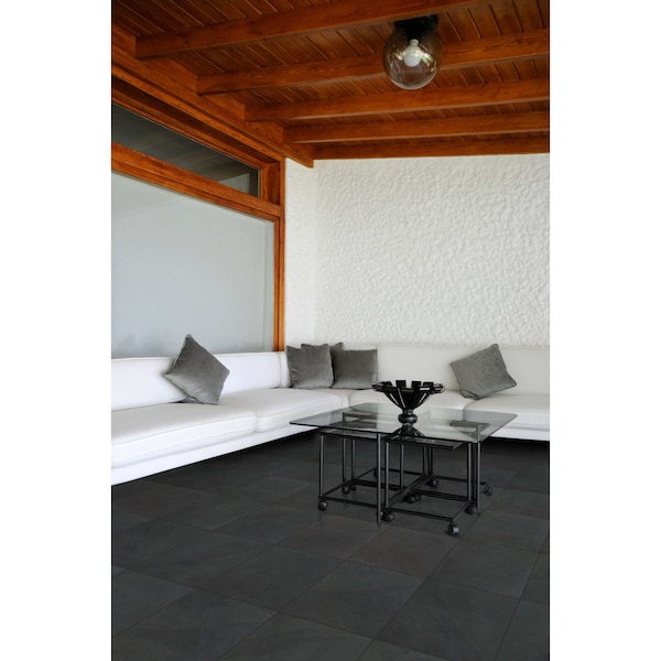 Msi Montauk Black SAMPLE Gauged Slate Floor And Wall Tile - ZOR-NS-0013-SAM