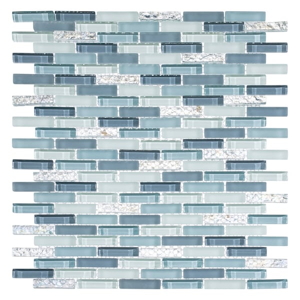 Andova Tiles SAMPLE Loic 0375 x 1625 Glass Brick Joint Mosaic Tile - SAM-ANDLOI445