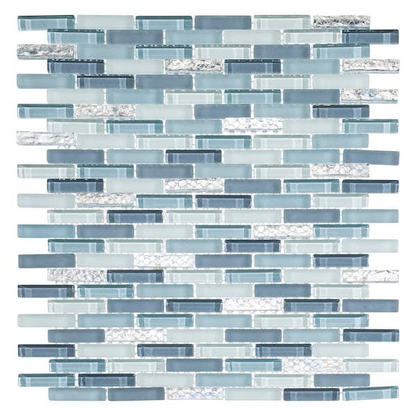 Andova Tiles SAMPLE Loic 0375 x 1625 Glass Brick Joint Mosaic Tile - SAM-ANDLOI445