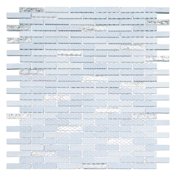 Andova Tiles SAMPLE Loic 0375 x 1625 Glass Brick Joint Mosaic Tile - SAM-ANDLOI445