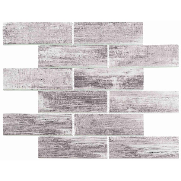 Andova Tiles SAMPLE Jasper 2 x 6 Glass Brick Joint Mosaic Tile - SAM-ANDJAS436