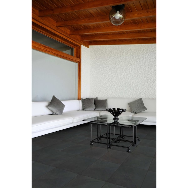 Msi Montauk Black SAMPLE Honed Slate Floor And Wall Tile - ZOR-NS-0014-SAM