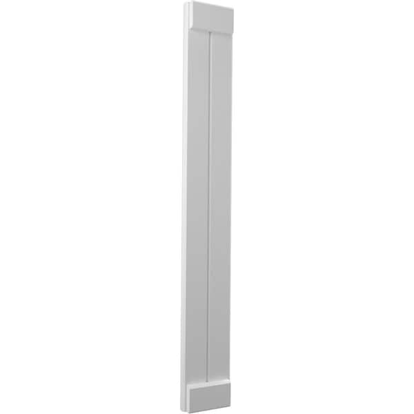 Ekena Millwork Americraft 2-Board Exterior Wood Joined Board-n-Batten Shutters w/ End Batten, ARW103BB207X50PRH - ARW103BB207X50PRH