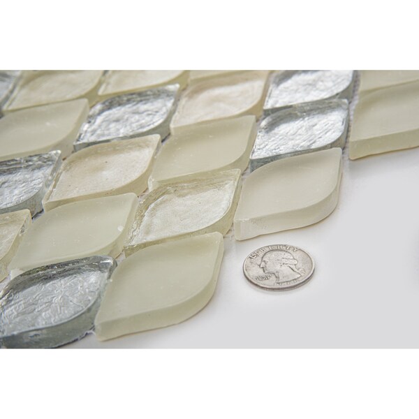 Andova Tiles SAMPLE Plume 225 x 125 Glass Novelty Mosaic Wall Tile - SAM-ANDPLU514