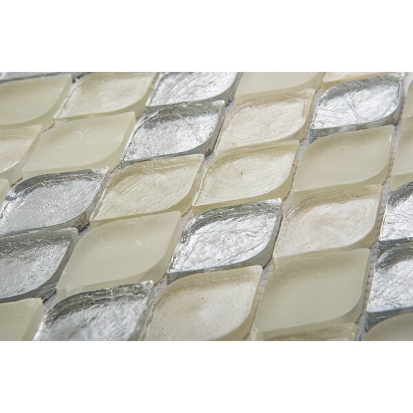 Andova Tiles SAMPLE Plume 225 x 125 Glass Novelty Mosaic Wall Tile - SAM-ANDPLU514