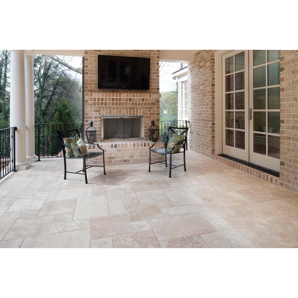 Msi Tuscany Beige Pattern SAMPLE Honed-Unfilled-Chipped Travertine Floor And Wall Tile - ZOR-NS-0073-SAM