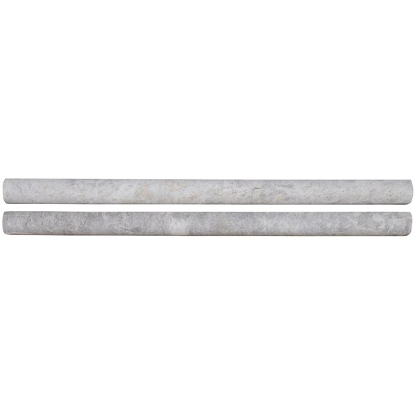 Msi Fantasy Gray Pencil Molding SAMPLE Polished Marble Wall Tile - ZOR-MD-0513-SAM