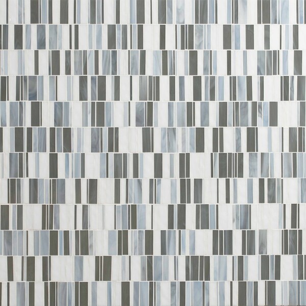 Msi Citi Stax Lapis SAMPLE Textured Glass Film Face Mosaic Tile - ZOR-MD-0367-SAM