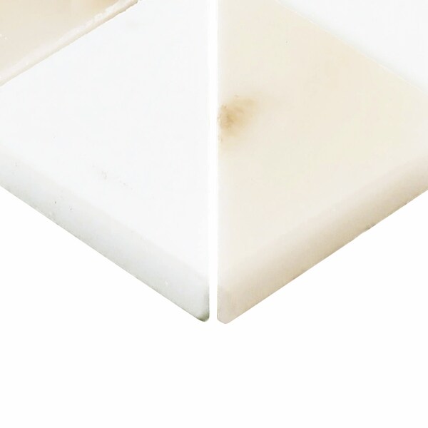 Daltile Gamma Natural Stone Triangle Wall and Floor Mosaic Tile, 10PK - DA72TRIANGLMSHN
