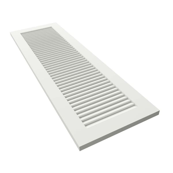 Ekena Millwork True Fit PVC, All Louver Louver Shutters, Unfinished, 19W x 92H, PR - TFP001LV19X092UN