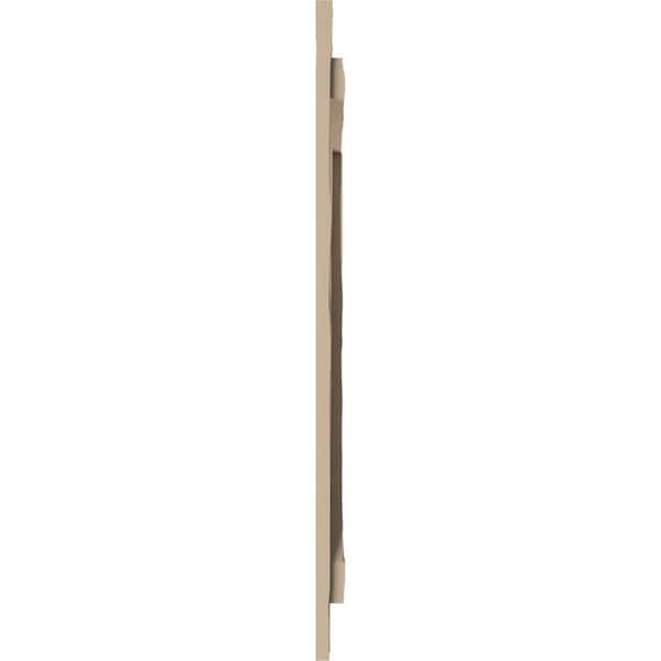 Ekena Millwork Rustic Four Board Spaced Board-n-Batten Riverwood Faux Wood Shutters w/Z-Board, 23 1/2W x 24H, PR - SHUBSZ23X24RWPR