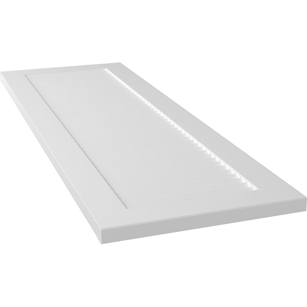 Ekena Millwork True Fit PVC, All Louver Louver Shutters, Unfinished, 17W x 65H, PR - TFP001LV17X065UN