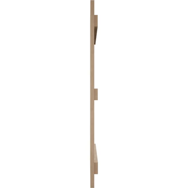 Ekena Millwork Rustic Three Board Spaced Board-n-Batten Hand Hewn Faux Wood Shutters, 17 1/2W x 68H, PR - SHUBSS17X68HHPR