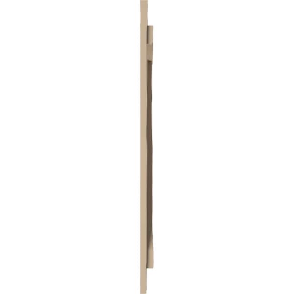 Ekena Millwork Rustic Three Board Spaced Board-n-Batten Riverwood Faux Wood Shutters w/Z-Board, 17 1/2W x 36H, PR - SHUBSZ17X36RWPR