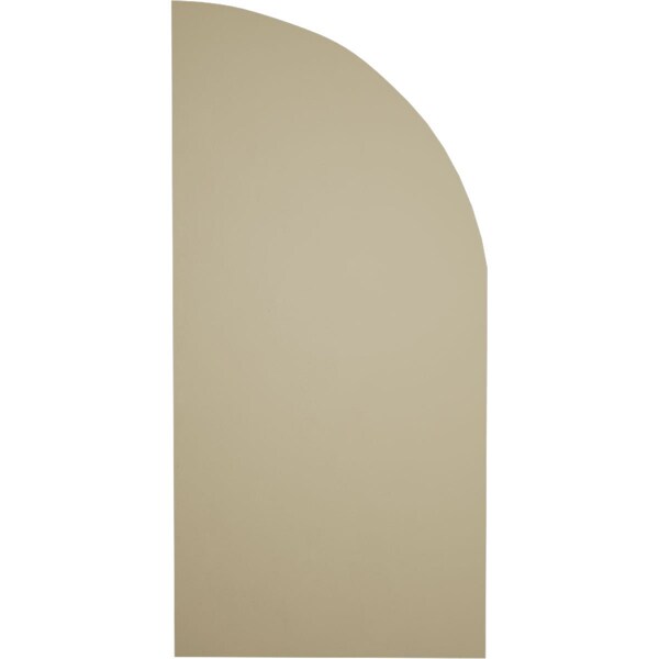 Ekena Millwork Hand Hewn 4 Board Joined Board-n-Batten w/Quarter Round Arch Top Faux Wood Shutters, 22W x 36H, PR - SHUBJQ22X36HHPR