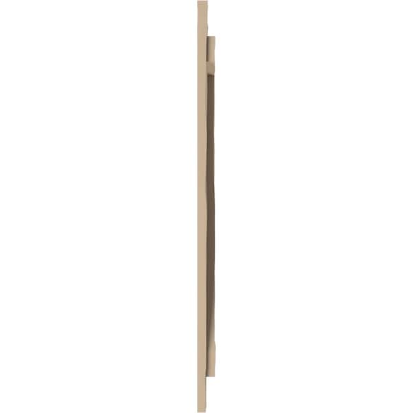 Ekena Millwork Rustic Two Board Joined Board-n-Batten Riverwood Faux Wood Shutters w/Z-Board, 11W x 62H, PR - SHUBJZ11X62RWPR