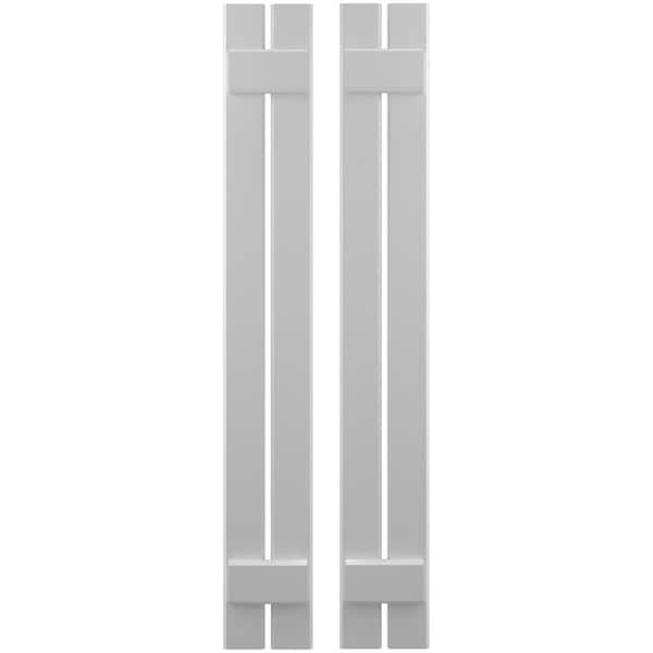 Ekena Millwork Americraft 2-Board (2 Batten) Exterior Real Wood Spaced Board-n-Batten Shutters, ARW101SB207X45PRH - ARW101SB207X45PRH