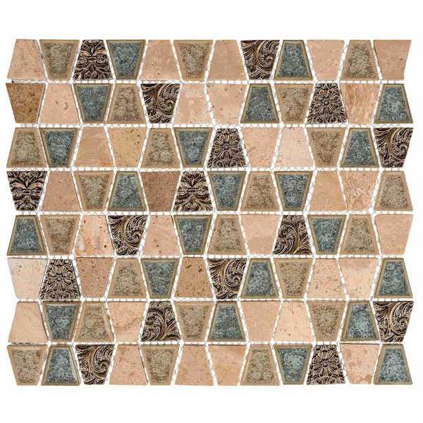 Andova Tiles SAMPLE Exploration Egypt 1 x 1 Grid Mosaic Wall  Floor Tile - SAM-ANDEXPE348