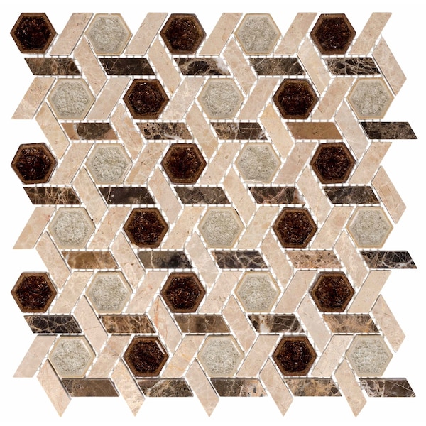 Andova Tiles ANDOVA TILES Exploration Israel 1" x 1" Glass Novelty Mosaic Tile - ANDEXPIL365
