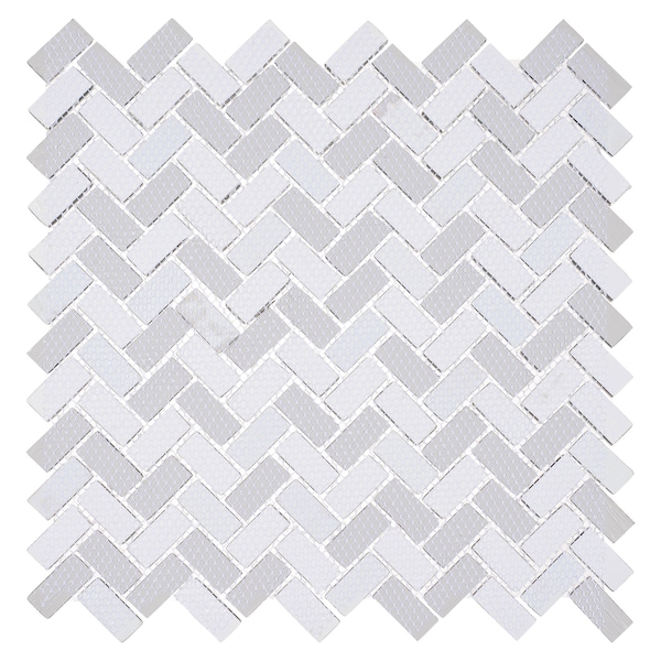 Andova Tiles SAMPLE-Velmo 1 in. x 1.25 in. Glass Mosaic Wall Tile - SAM-ANDVEL1015